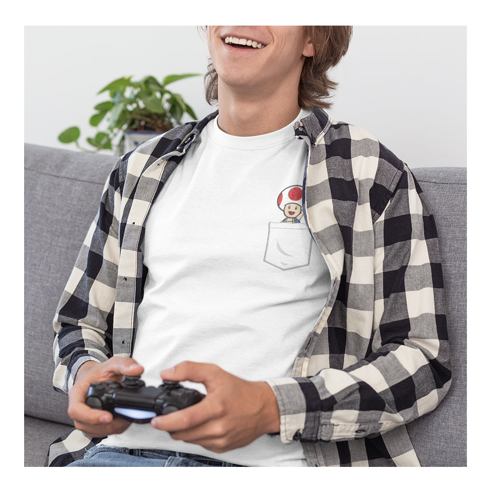 Playera para Hombre Mario Bros - Toad Pocket - Fan Army