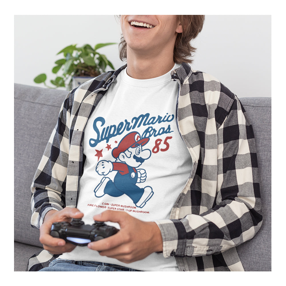 Playera para Hombre Mario Bros - Smb 85 Retro - Fan Army