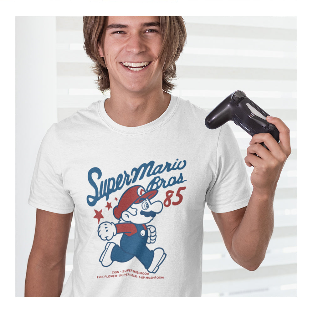Playera para Hombre Mario Bros - Smb 85 Retro - Fan Army