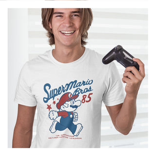 Playera para Hombre Mario Bros - Smb 85 Retro