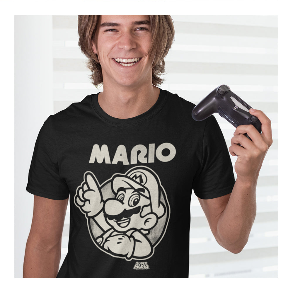 Playera Mario Bros Hombre - Mario Retro - Fan Army