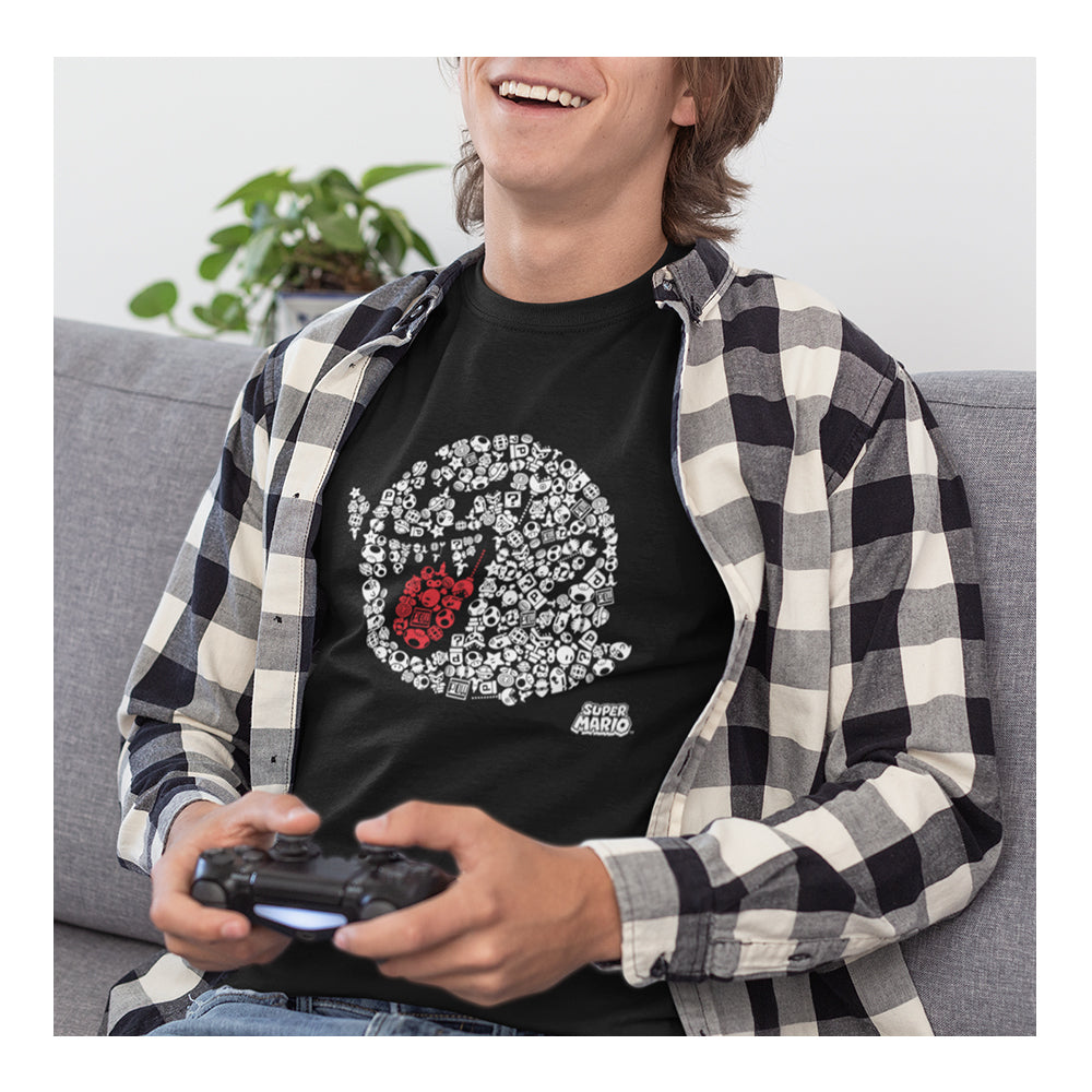 Playera para Hombre Mario Bros - Boo - Fan Army