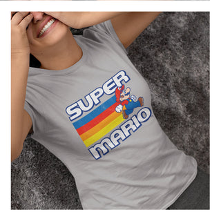 Playera de Mujer Mario Bros – Diseño Vintage Super Mario