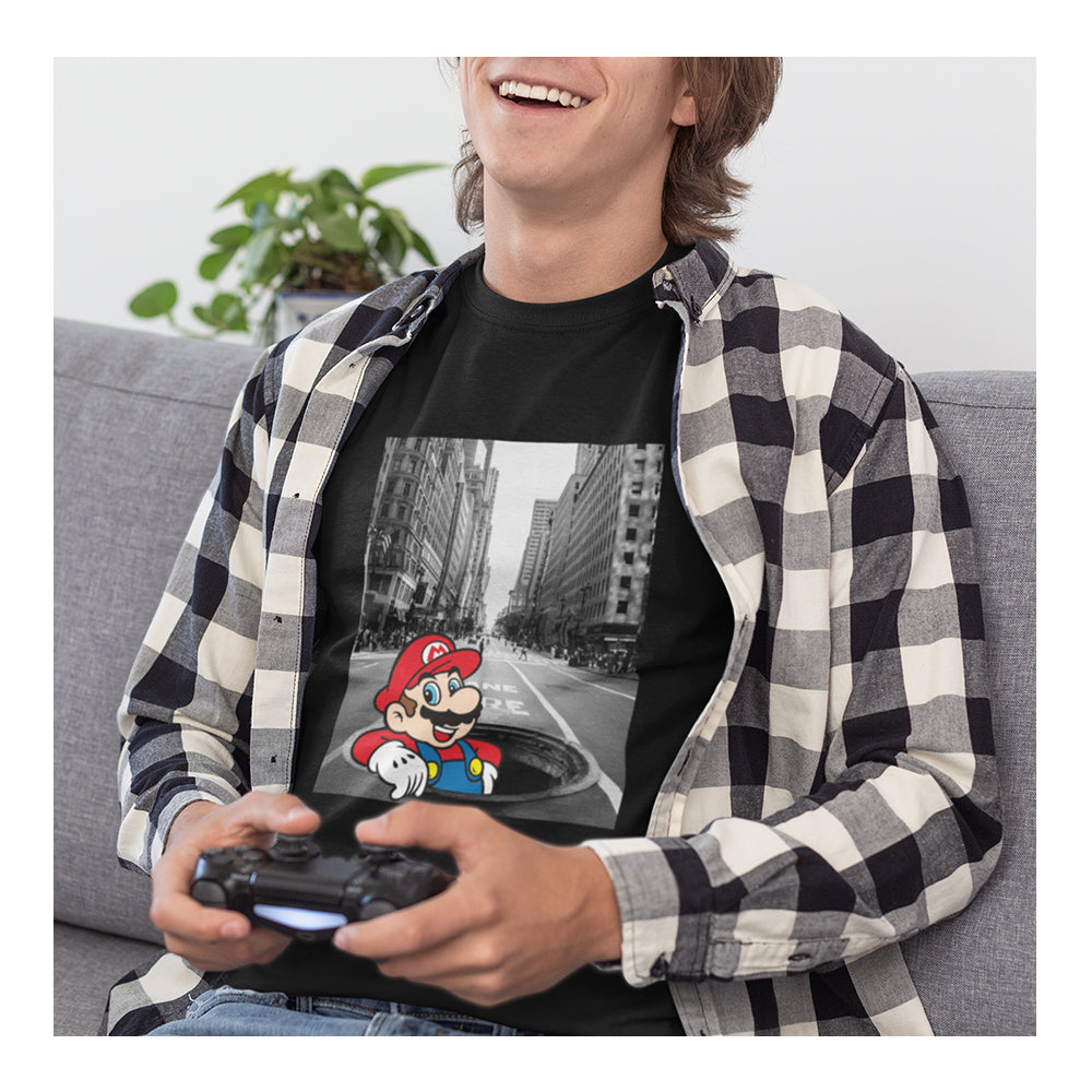 Playera Mario Bros Hombre - Nyc - Fan Army