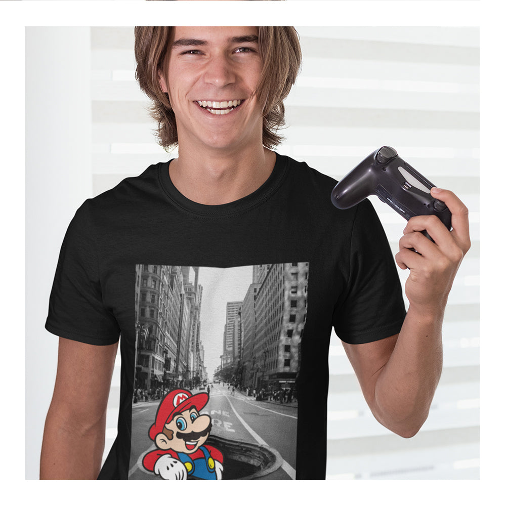 Playera Mario Bros Hombre - Nyc - Fan Army