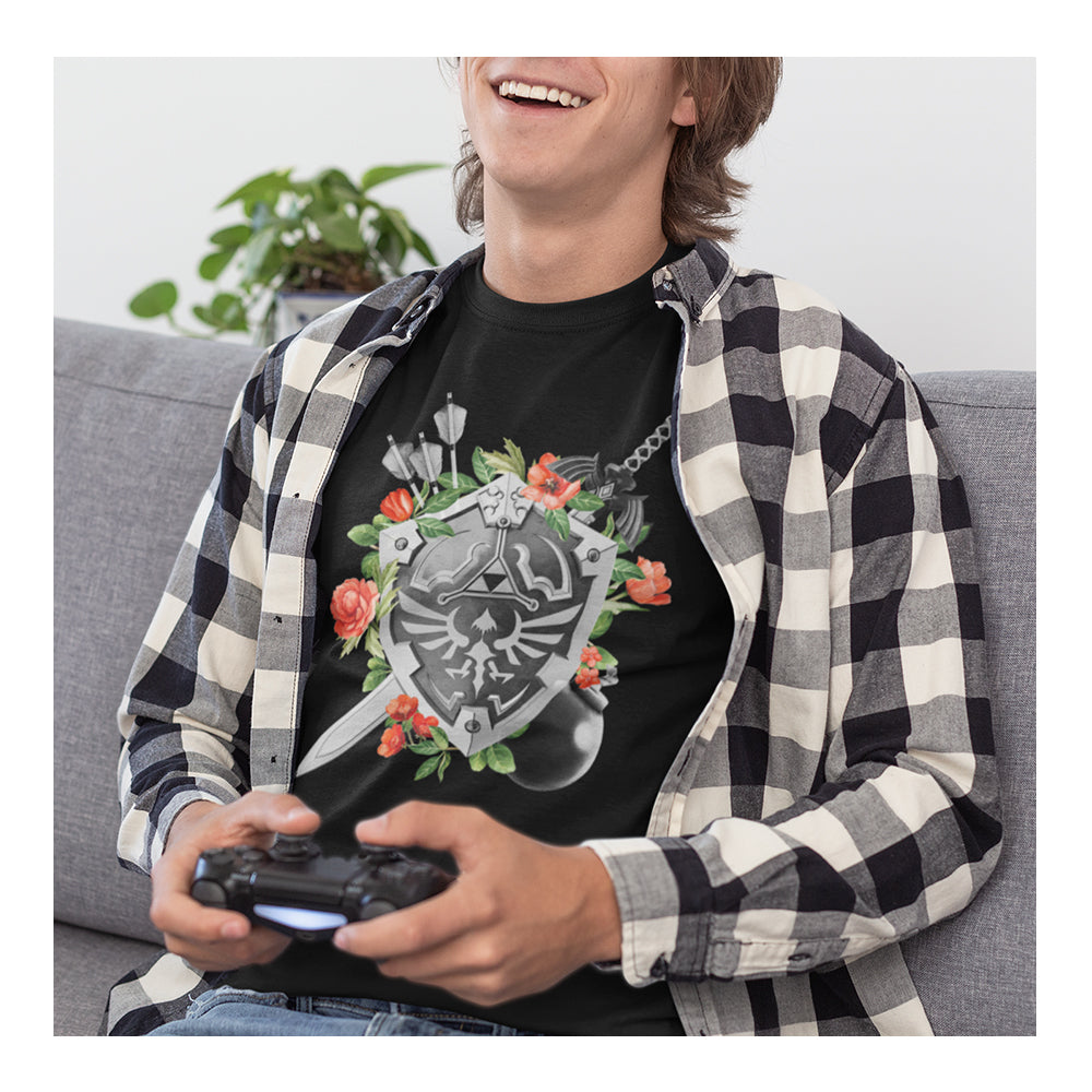 Playeras Nintendo Hombre - Flower Shield - Fan Army