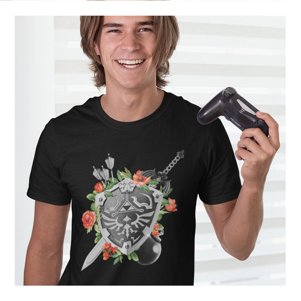 Playeras Nintendo Hombre - Flower Shield - Fan Army