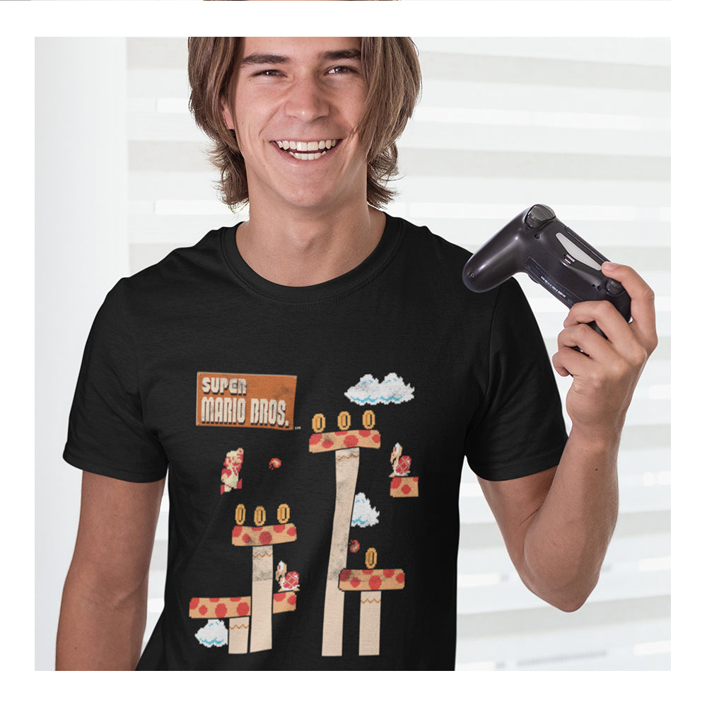Playera Mario Bros Hombre - Level 5 Retro - Fan Army
