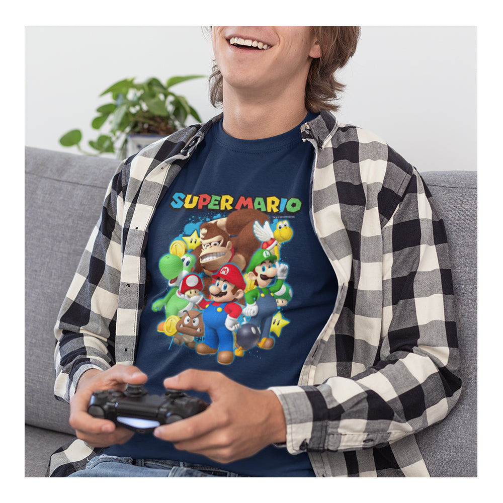 Playera Mario Bros Hombre – Graffiti Style | Diseño Urbano y Gamer - Fan Army
