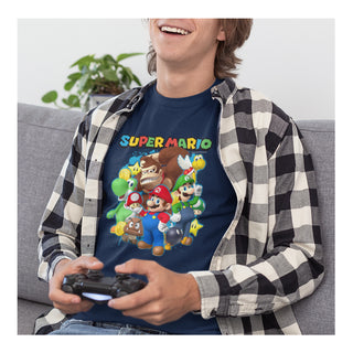 Playera Mario Bros Hombre - Graffity