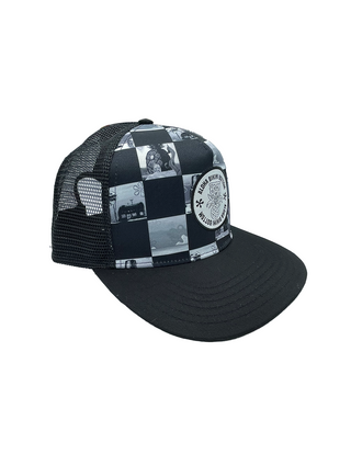 Gorra Bob Esponja Fondo de Bikini Blanco y Negro