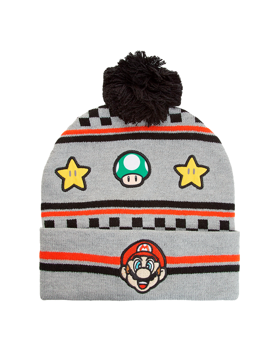 Beanie Mushroom and Star Knit - Fan Army