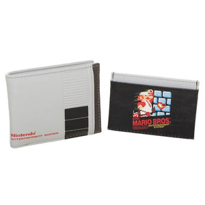 Nintendo 2 en 1 - Cartera doble con Porta Tarjetas de Mario Bros - Fan Army