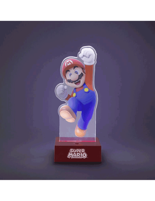 Super Mario Luz decorativa de Arcrílico