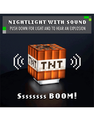 Lampara de Noche de Minecraft TNT