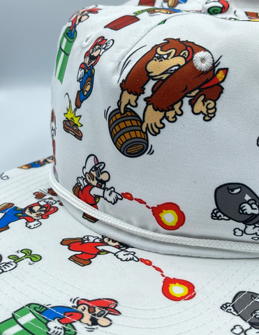Gorra Super Mario, Bowser y Don King Kong