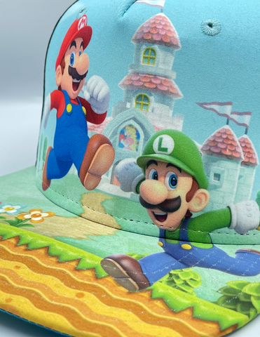 Gorra Super Mario mundo de Peach, Mario y Luigi