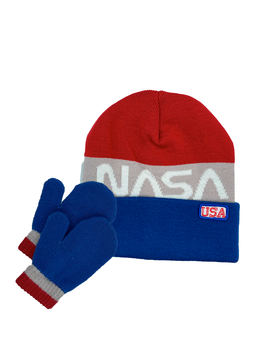 Beanie con Guantes NASA Lineas - Fan Army
